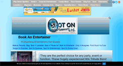 Desktop Screenshot of bookanentertainer.co.uk