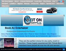 Tablet Screenshot of bookanentertainer.co.uk